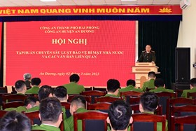 Công an huyện An Dương: Tập huấn chuyên sâu Luật bảo vệ bí mật nhà nước
