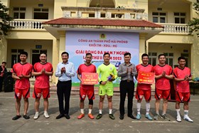 Tổ chức thành công Vòng loại Giải bóng đá nam 7 người khối Tham mưu -Xây dựng lực lượng - Hậu cần năm 2023