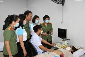 Bệnh viện Công an thành phố: Cấp phát 7.423 vật tư y tế phục vụ phòng chống dịch