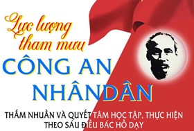 Lực lượng Tham mưu Công an nhân dân thấm nhuần và quyết tâm học tập, thực hiện theo Sáu điều Bác Hồ dạy