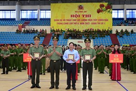 Khai mạc Hội thi Điều lệnh, quân sự, võ thuật cho lực lượng trực tiếp chiến đấu trong CAND, lần thứ 2, năm 2023 – Bảng thi số 1