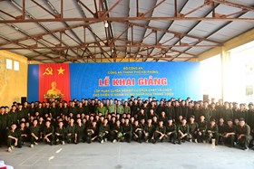 Khai mạc khóa huấn luyện nghiệp vụ chữa cháy và cứu nạn, cứu hộ cho chiến sỹ nghĩa vụ mới năm 2023.