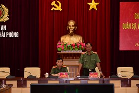 Tiếp đón các đoàn dự Hội thi quân sự, võ thuật cho lực lượng trực tiếp chiến đấu trong CAND lần thứ II, năm 2023 - Bảng thi số 1