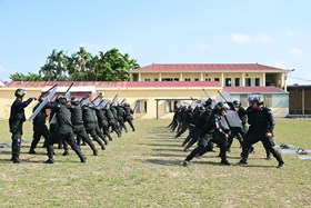 Bế giảng lớp huấn luyện Trung đoàn CSCĐ dự bị chiến đấu lớp I năm 2023