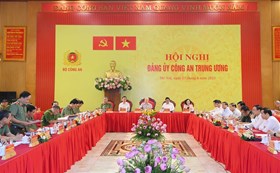 Khai mạc Hội nghị Đảng ủy Công an Trung ương 6 tháng đầu năm 2023