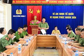 Kiểm tra việc triển khai thực hiện xây dựng thí điểm "Công an phường điển hình, kiểu mẫu và văn minh đô thị" tại quận Hồng Bàng