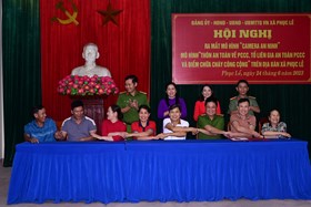 Xã Phục Lễ (Thủy Nguyên): Hoàn thành xây dựng mô hình "Thôn an toàn về PCCC, tổ liên gia an toàn PCCC và điểm chữa cháy công cộng"