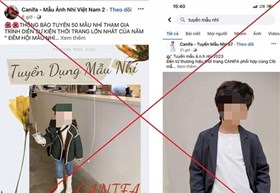 Cảnh báo thủ đoạn lừa đảo “Tuyển mẫu nhí tham gia chụp ảnh làm đại diện thương hiệu”