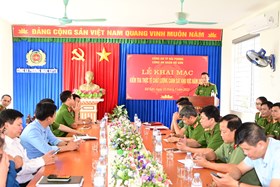 Công an quận Đồ Sơn: Khai mạc kiểm tra chất lượng thực tế Cảnh sát khu vực năm 2023