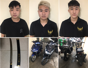 Công an quận Lê Chân: Tạm giữ 3 đối tượng từ Quảng Ninh sang gây rối trật tự công cộng