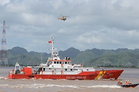 Cuộc Diễn tập Phòng thủ dân sự ứng phó với siêu bão và tìm kiếm cứu nạn năm 2023 diễn ra thành công tốt đẹp, bảo đảm an toàn tuyệt đối