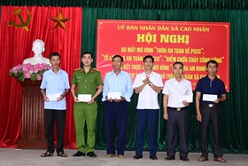 Xã Cao Nhân (Thủy Nguyên): Triển khai mô hình về PCCC và sơ kết thực hiện Đề án 06 của Chính phủ