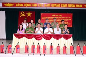 Phường Đông Hải 1 (Hải An): Sơ kết 02 năm thực hiện mô hình "Trường học đảm bảo an toàn về PCCC và ANTT" và triển khai mô hình liên kết đảm bảo ANTT
