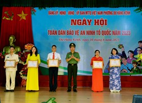 Phường Dư Hàng Kênh (quận Lê Chân): Tổ chức điểm “Ngày hội toàn dân bảo vệ an ninh Tổ quốc"