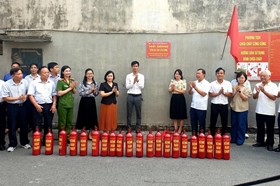 Ra mắt mô hình điểm “Kẻng báo cháy cộng đồng” tại phường Nghĩa Xá (Lê Chân)