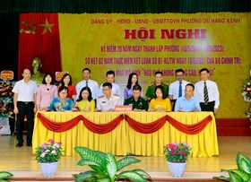 Công an phường Dư Hàng Kênh phối hợp xây dựng nếp sống văn minh đô thị