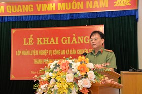 Huấn luyện nghiệp vụ cho 176 Công an xã bán chuyên trách địa bàn các huyện Tiên Lãng và Kiến Thụy