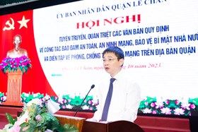 Quận Lê Chân tổ chức diễn tập phòng, chống tấn công mạng