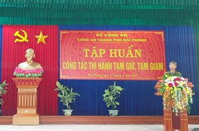 Tập huấn chuyên sâu công tác thi hành tạm giữ, tạm giam