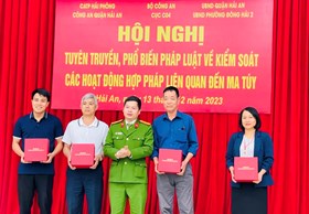 Công an quân Hải An: Tuyên truyền, phổ biến pháp luật về kiểm soát các hoạt động hợp pháp liên quan tới ma tuý