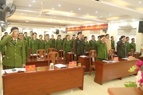 Công an quận Kiến An ra quân thực hiện Cao điểm tấn công, trấn áp tội phạm, bảo đảm ANTT Tết Nguyên đán Giáp Thìn 2024