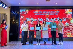 Công đoàn cơ sở Bệnh viện Công an thành phố tổ chức chương trình "Tết sum vầy - Xuân chia xẻ"