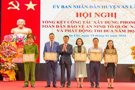 Huyện An Lão: Biểu dương 19 tập thể, cá nhân xuất sắc trong phong trào Toàn dân bảo vệ an ninh Tổ quốc