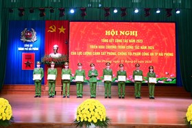 Lực lượng Cảnh sát phòng, chống tội phạm CATP: Phấn đấu giảm 5% số vụ phạm pháp hình sự