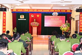 Phòng Cảnh sát cơ động: Quán triệt, tuyên truyền Nghị quyết  của Bộ Chính trị, Đề án số 11 của Bộ Công an