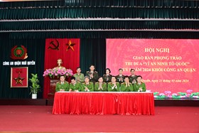 Khối Công an quận: Giao ban phong trào thi đua “Vì An ninh Tổ quốc” quý I năm 2024
