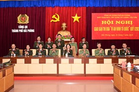 Khối Tham mưu – Xây dựng lực lượng – Hậu cần: Giao ban thi đua “Vì ANTQ” quý 1 năm 2024