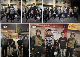 Phòng Cảnh sát cơ động: Xử lý 6 thanh thiếu niên vi phạm trật tự an toàn giao thông đêm 30.3.2024