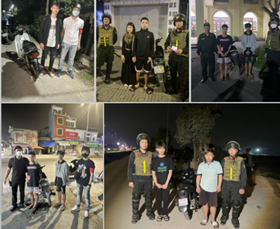 Phòng Cảnh sát cơ động: Xử lý 4 thanh thiếu niên vi phạm trật tự an toàn giao thông đêm 4.4.2024