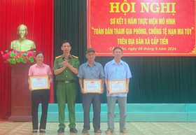 Xã Cấp Tiến (Tiên Lãng): Sơ kết 05 năm thực hiện mô hình “Toàn dân tham gia phòng, chống tệ nạn ma túy”