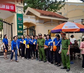 Đội Cảnh sát trật tự - Phòng Cảnh sát QLHC về TTXH: Góp sức bảo đảm an ninh, an toàn kỳ thi tuyển sinh vào lớp 10 THPT năm học 2024-2025