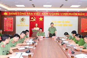 Khối An ninh nhân dân: Giao ban ban lực lượng 6 tháng đầu năm 2024