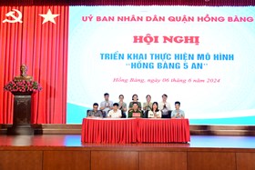 Quận Hồng Bàng triển khai mô hình “Hồng Bàng 5 an”