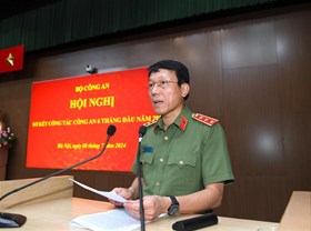 Khai mạc Hội nghị sơ kết công tác công an 6 tháng đầu năm 2024
