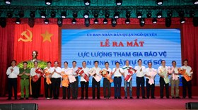 Quận Ngô Quyền: Ra mắt lực lượng tham gia bảo vệ an ninh trật tự ở cơ sở gồm 430 thành viên