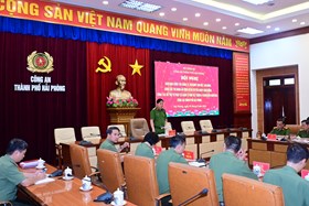 Giao ban công tác quản lý, thi hành tạm giữ, tạm giam; công tác thi hành án hình sự và tái hòa nhập cộng đồng; công tác hỗ trợ tư pháp và quản lý kho vật chứng