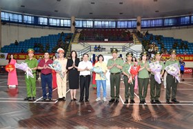 Khai mạc Giải bóng bàn chào mừng kỷ niệm 79 năm Ngày truyền thống lực lượng CAND (19/8/1945 – 19/8/2024)