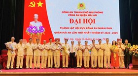 Thành lập Hội cựu CAND quận Hải An nhiệm kỳ 2024 -2029