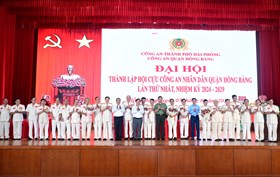 Tổ chức thành công Đại hội thành lập Hội cựu Công an nhân dân quận Hồng Bàng nhiệm kỳ 2024 -2029