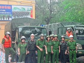 Phòng Cảnh sát cơ động Công an Hải Phòng: Sẵn sàng lực lượng phòng chống bão số 3