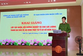 Công an quận Kiến An: Tập huấn, bồi dưỡng nghiệp vụ cho gần 300 đại biểu là lực lượng tham gia bảo vệ an ninh, trật tự ở cơ sở năm 2024