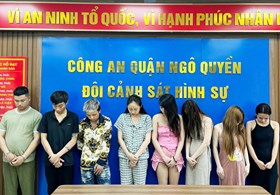Công an quận Ngô Quyền phá chuyên án bắt giữ 12 đối tượng có liên quan đến môi giới mai dâm, mua bán và tổ chức sử dụng ma tuý