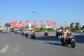 Công an thành phố hưởng ứng đợt thi đua cao điểm “500 ngày đêm hoàn thành 3.000 km đường cao tốc"