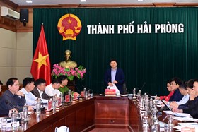 Giao ban tuần về thực hiện Đề án 06/CP trên địa bàn Hải Phòng