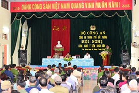 Công an thành phố Hải Phòng tổ chức lắng nghe phản ánh của nhân dân tại địa bàn cơ sở