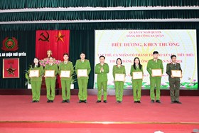 Đảng uỷ Công an quận Ngô Quyền: Biểu dương 11 tập thể, cá nhân hoàn thành xuất sắc nhiệm vụ năm 2024